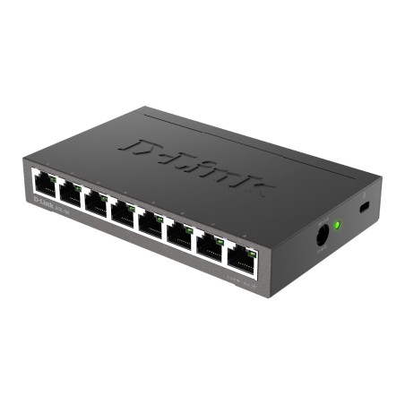 D-Link DGS-108 Non-géré L2 Gigabit Ethernet (10/100/1000) Noir