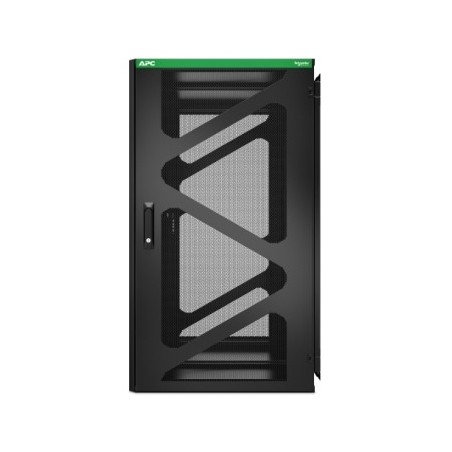 APC NetShelter WX AR124SM - Armoire de brassage murale 19 pouces, 24U HE, profondeur 800 mm, montage latéral, montée