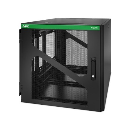 APC NetShelter WX AR112SM - Armoire de brassage murale 19 pouces, 12U HE, profondeur 800 mm, montage latéral, montée