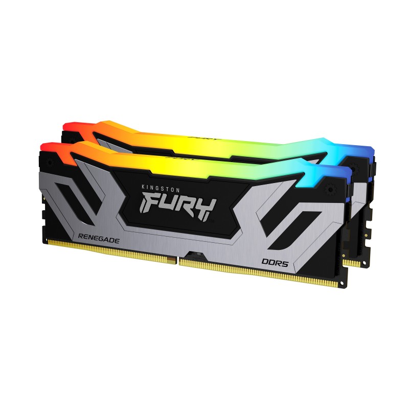 Kingston Technology FURY 48Go 8400MT/s DDR5 CL40 CUDIMM (Kit de 2) Renegade RGB Silver XMP