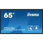 iiyama TF6539AS-B1AG Écran d'affichage dynamique En forme de kiosk 163,8 cm (64.5") LED 435 cd/m² 4K Ultra HD Noir Écran