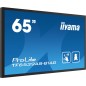 iiyama TF6539AS-B1AG Écran d'affichage dynamique En forme de kiosk 163,8 cm (64.5") LED 435 cd/m² 4K Ultra HD Noir Écran