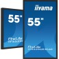 iiyama TF5539AS-B1AG Écran d'affichage dynamique En forme de kiosk 138,7 cm (54.6") LED 435 cd/m² 4K Ultra HD Noir Écran