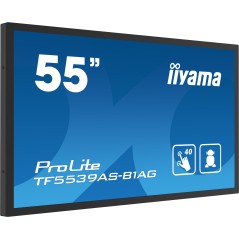 iiyama TF5539AS-B1AG Écran d'affichage dynamique En forme de kiosk 138,7 cm (54.6") LED 435 cd m² 4K Ultra HD Noir Écran