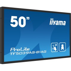 iiyama TF5039AS-B1AG écran plat de PC 125,7 cm (49.5") 3840 x 2160 pixels 4K Ultra HD LED Écran tactile Noir