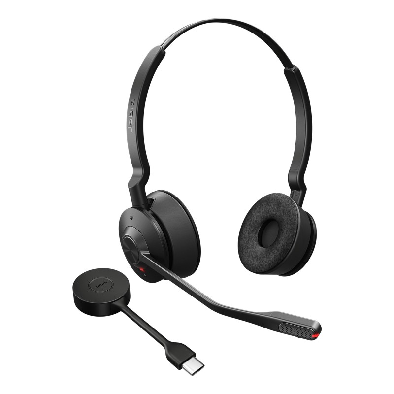 Jabra Engage 55 SE Casque Sans fil Arceau Bureau/Centre d'appels USB Type-C Noir Jabra Engage 55 SE Casque Sans fil Arceau Bureau/Centre d'appels USB Type-C Noir