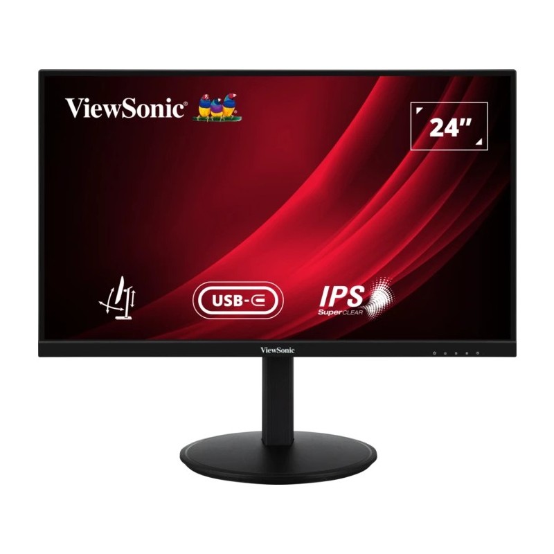 Viewsonic VG Series VG2409-MHDU-2 écran plat de PC 60,5 cm (23.8") 1920 x 1080 pixels Full HD LED Noir