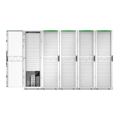 APC Rack Netshelter SX Server, 2e génération, 42U, 1 991H x 600L x 1 200D mm, avec panneaux latéraux, blanc