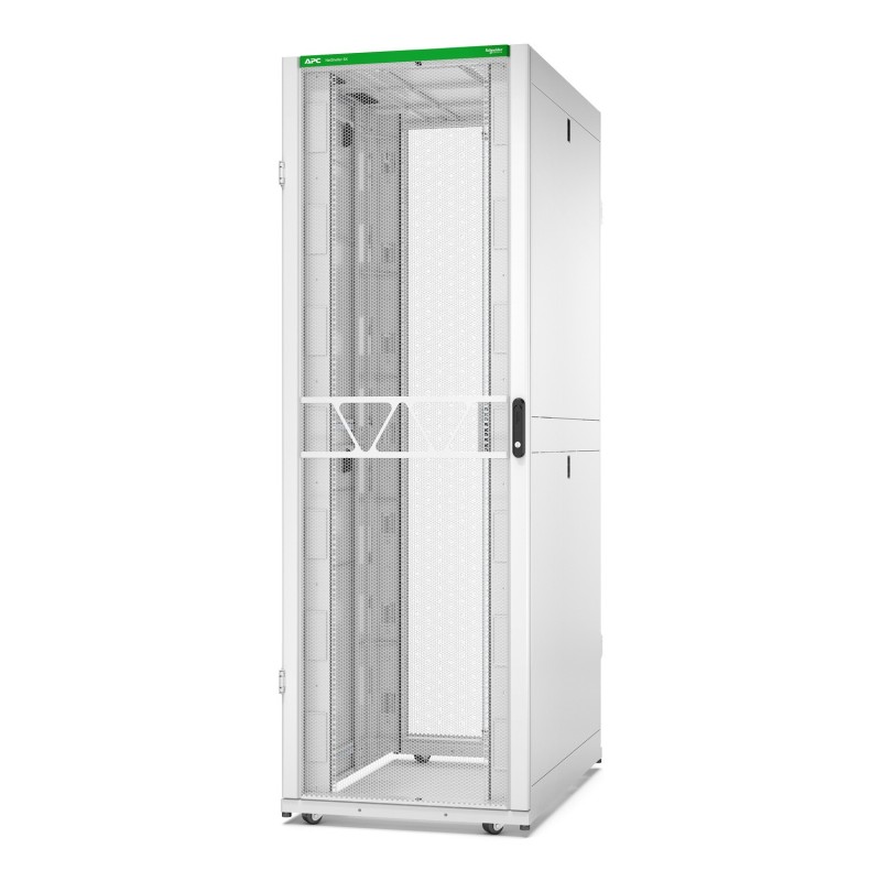 APC Onduleur Netshelter SX, 2e génération, 48U, 2 258 H x 750 L x 1 200 P, avec panneaux latéraux, blanc APC Onduleur Netshelter SX, 2e génération, 48U, 2 258 H x 750 L x 1 200 P, avec panneaux latéraux, blanc