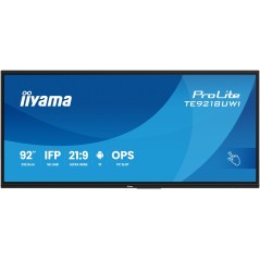 iiyama TE9218UWI-B1AG Écran d'affichage dynamique En forme de kiosk 2,32 m (91.5") LED Wifi 500 cd m² 5K Ultra HD Noir Écran