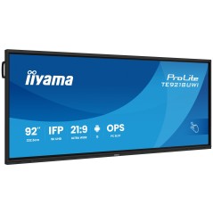 iiyama TE9218UWI-B1AG Écran d'affichage dynamique En forme de kiosk 2,32 m (91.5") LED Wifi 500 cd/m² 5K Ultra HD Noir Écran