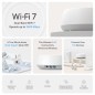 TP-Link DECO BE25(2-PACK) système Wi-Fi maillé Bi-bande (2,4 GHz / 5 GHz) Wi-Fi 7 (802.11be) Blanc Interne