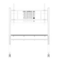 Neomounts FL50-575WH1 Support au sol mobile pour écran 65-115" - installation rapide - TÜV