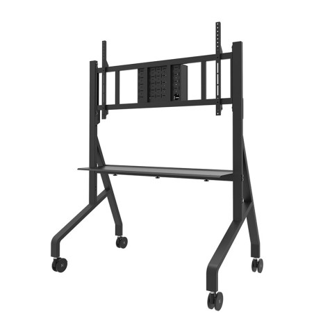 Neomounts FL50-575BL1 Support au sol mobile pour écran 65-115" - installation rapide - TÜV