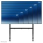 Neomounts FL50-575BL1 Support au sol mobile pour écran 65-115" - installation rapide - TÜV