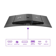 AOC Porsche PD34 écran plat de PC 86,4 cm (34") 3440 x 1440 pixels Wide Quad HD QD-OLED Noir