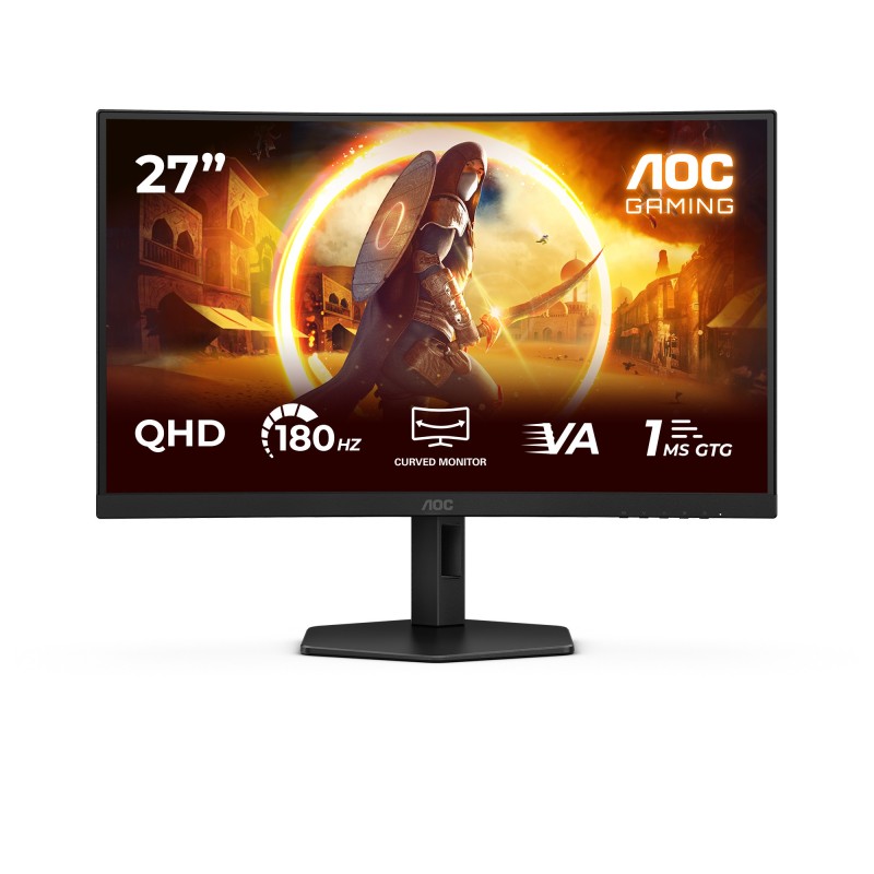 AOC G4 CQ27G4X écran plat de PC 68,6 cm (27") 2560 x 1440 pixels Quad HD LCD Noir AOC G4 CQ27G4X écran plat de PC 68,6 cm (27") 2560 x 1440 pixels Quad HD LCD Noir