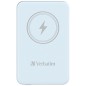 Verbatim Charge 'n' Go Lithium Polymère (LiPo) 5000 mAh Recharge sans fil Bleu