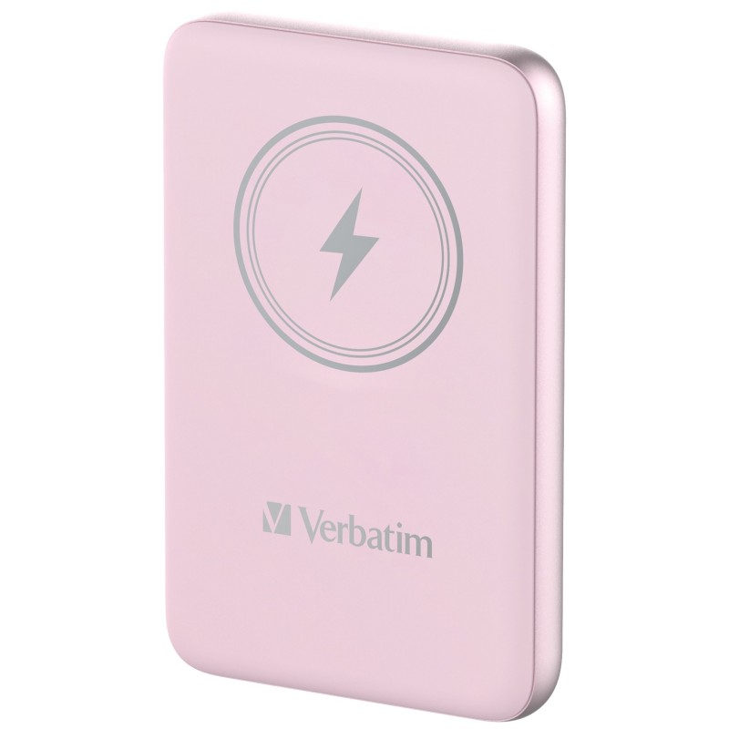 Verbatim Charge 'n' Go Lithium Polymère (LiPo) 10000 mAh Recharge sans fil Rose Verbatim Charge 'n' Go Lithium Polymère (LiPo) 10000 mAh Recharge sans fil Rose