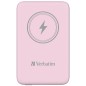 Verbatim Charge 'n' Go Lithium Polymère (LiPo) 10000 mAh Recharge sans fil Rose Verbatim Charge 'n' Go Lithium Polymère (LiPo) 10000 mAh Recharge sans fil Rose