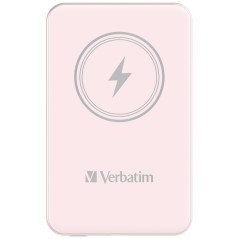 Verbatim Charge 'n' Go Lithium Polymère (LiPo) 5000 mAh Recharge sans fil Rose