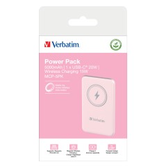 Verbatim Charge 'n' Go Lithium Polymère (LiPo) 5000 mAh Recharge sans fil Rose