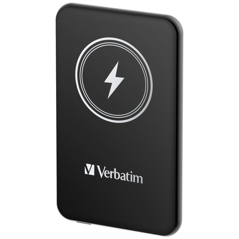 Verbatim Charge 'n' Go Lithium Polymère (LiPo) 5000 mAh Recharge sans fil Noir Verbatim Charge 'n' Go Lithium Polymère (LiPo) 5000 mAh Recharge sans fil Noir