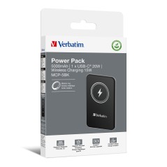 Verbatim Charge 'n' Go Lithium Polymère (LiPo) 5000 mAh Recharge sans fil Noir