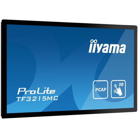 iiyama ProLite TF3215MC-B2 écran plat de PC 80 cm (31.5") 1920 x 1080 pixels Full HD LED Écran tactile Kiosque Noir