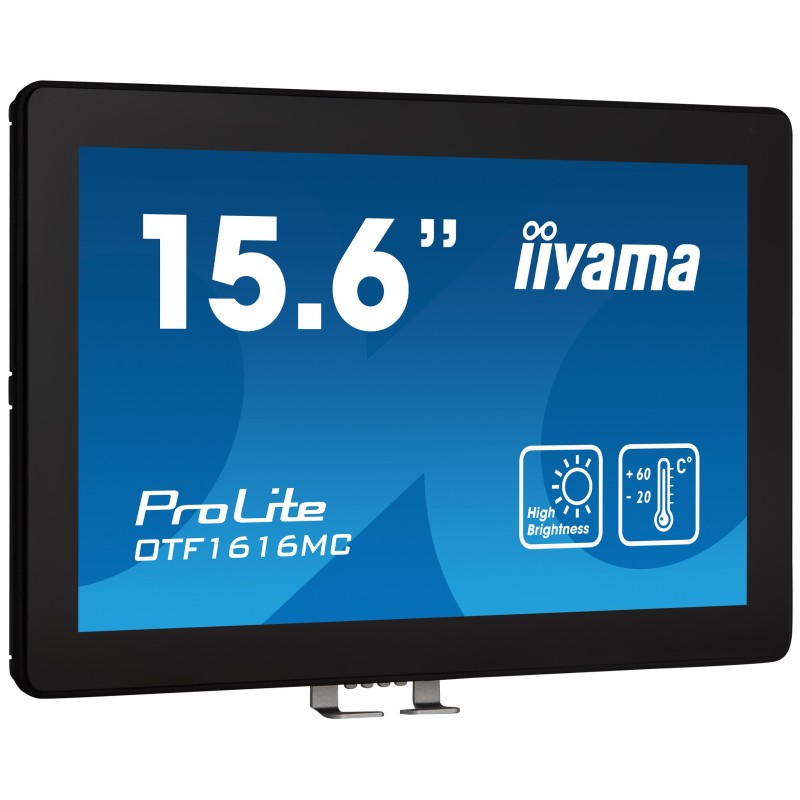 iiyama OTF1616MC-B1 écran plat de PC 39,6 cm (15.6") 1920 x 1080 pixels Full HD LCD Écran tactile Noir iiyama OTF1616MC-B1 écran plat de PC 39,6 cm (15.6") 1920 x 1080 pixels Full HD LCD Écran tactile Noir