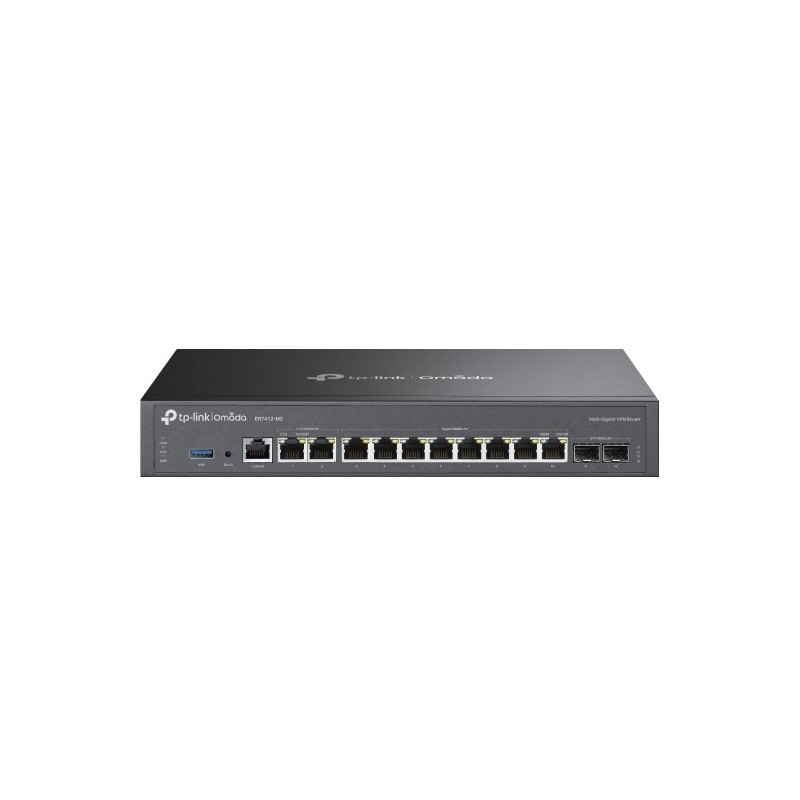 TP-Link Omada ER7412-M2 Routeur connecté 2.5 Gigabit Ethernet, Gigabit Ethernet Noir TP-Link Omada ER7412-M2 Routeur connecté 2.5 Gigabit Ethernet, Gigabit Ethernet Noir