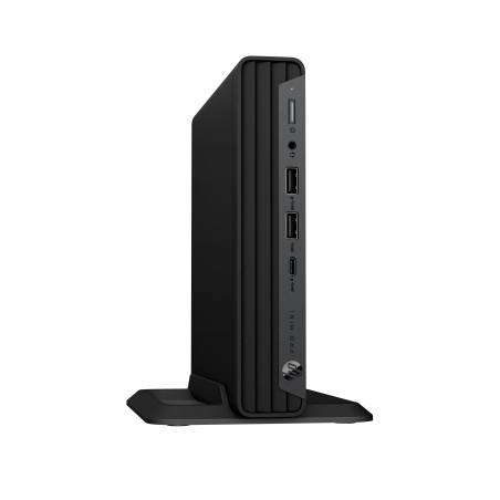 HP Pro Mini 400 G9 Intel® Core™ i3 i3-14100T 8 Go DDR5-SDRAM 256 Go SSD Windows 11 Pro Mini PC Noir