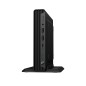HP Pro Mini 400 G9 Intel® Core™ i3 i3-14100T 8 Go DDR5-SDRAM 256 Go SSD Windows 11 Pro Mini PC Noir