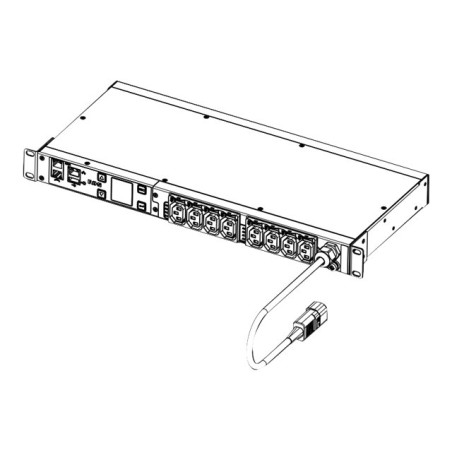 EPDU MI 1U C14 10A 1P C13x8