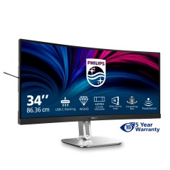 Philips 5000 series 34B2U5600C 00 écran plat de PC 86,4 cm (34") 3440 x 1440 pixels Dual QHD LCD Gris