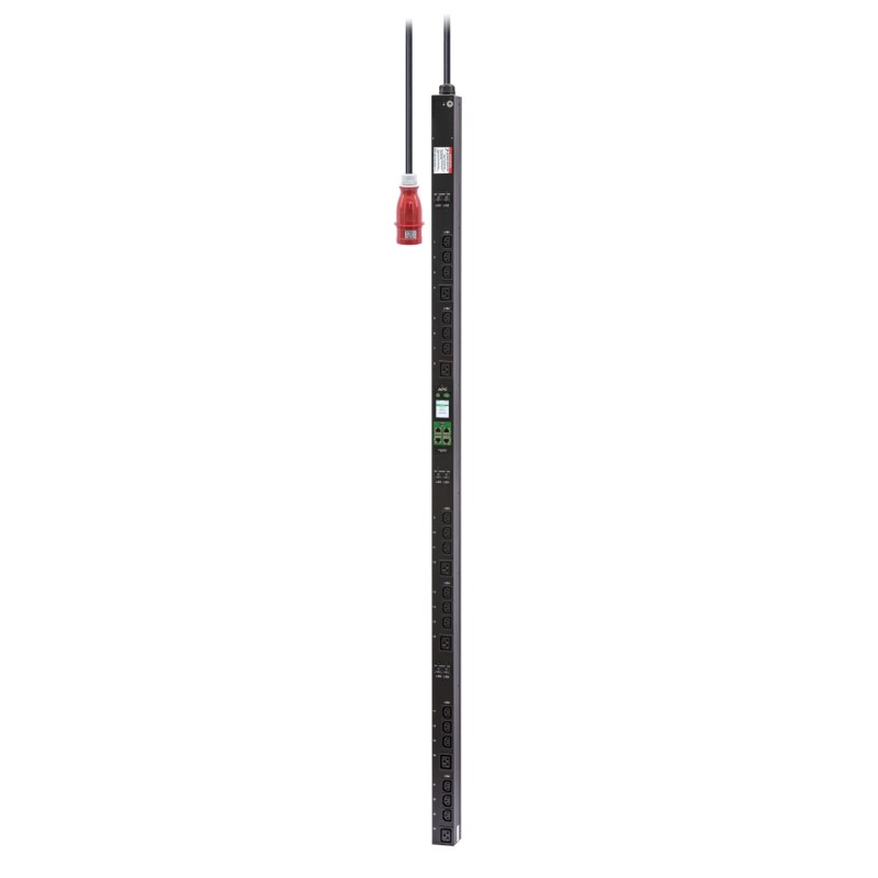APC Easy Rack PDU, Metered Outlet, 0U, 3 Phase, 22kW, 230V, 32A, (18) C13 and (6) C19 outlets, IEC60309 3P+N+PE inlet
