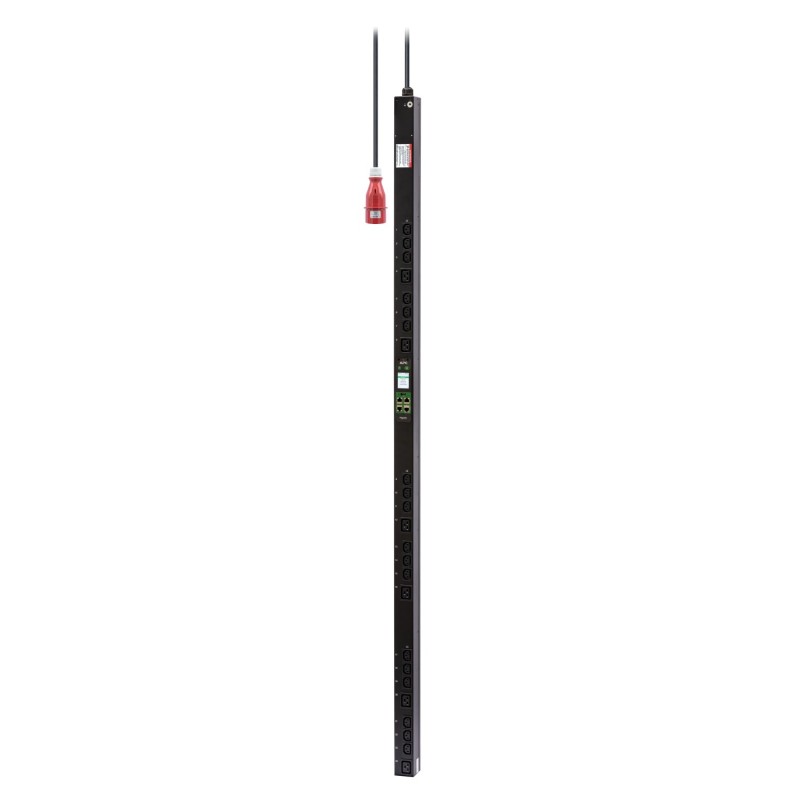 APC Easy Rack PDU, Metered Outlet, 0U, 3 Phase, 11kW, 230V, 16A, (18) C13 and (6) C19 outlets, IEC60309 3P+N+PE inlet