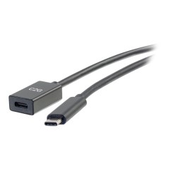 3ft USB C M/F Cable Extension 10G 3A