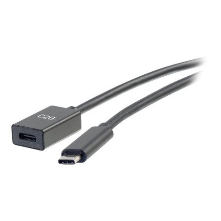 3ft USB C M/F Cable Extension 10G 3A