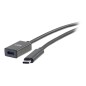 3ft USB C M/F Cable Extension 10G 3A