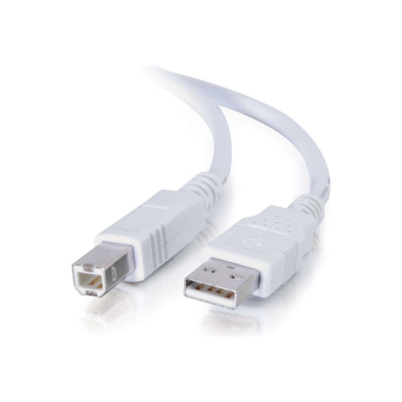 USB A-B 3M - White