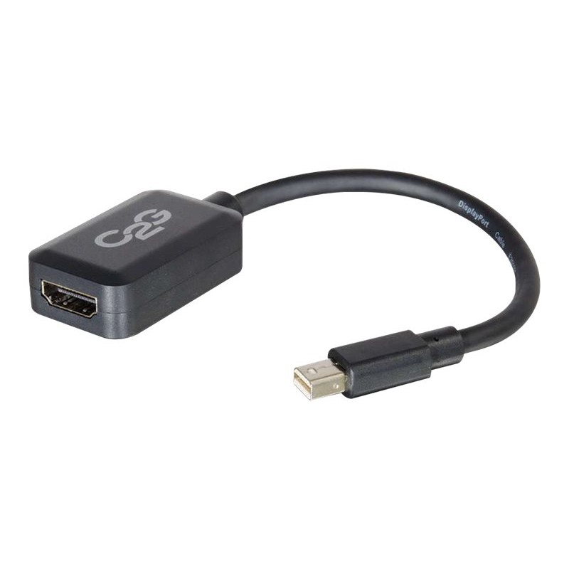 8in C2G Mini DisplayPort M to HDMI F BLK 8in C2G Mini DisplayPort M to HDMI F BLK