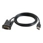 USB TO DB9 MALE SERIAL ADPTR W/THUMBS