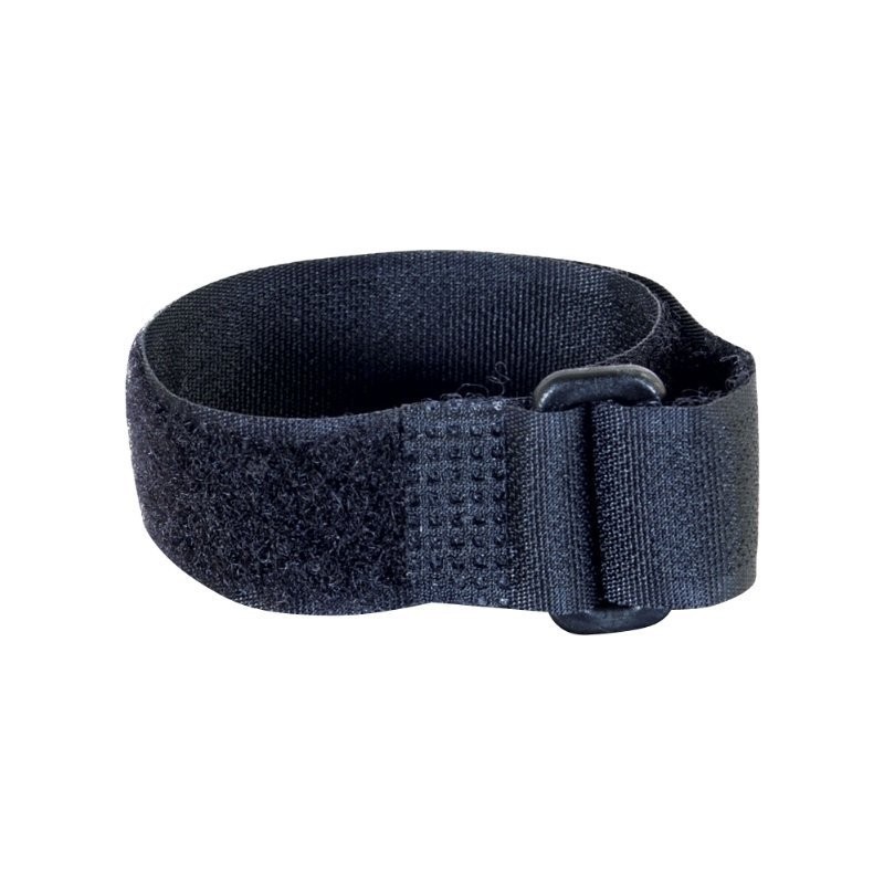 11in HOOK AND LOOP CBL STRAPS BLK 12PK