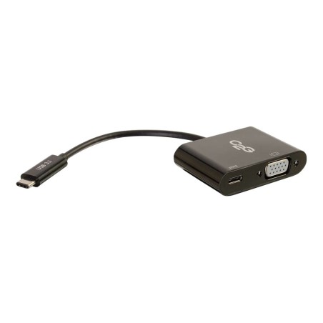 USB-C to VGA and USB-C Charging Black