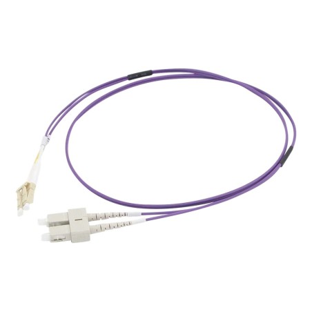 50m LC/SC OM4 LSZH Fibre Patch - Violet