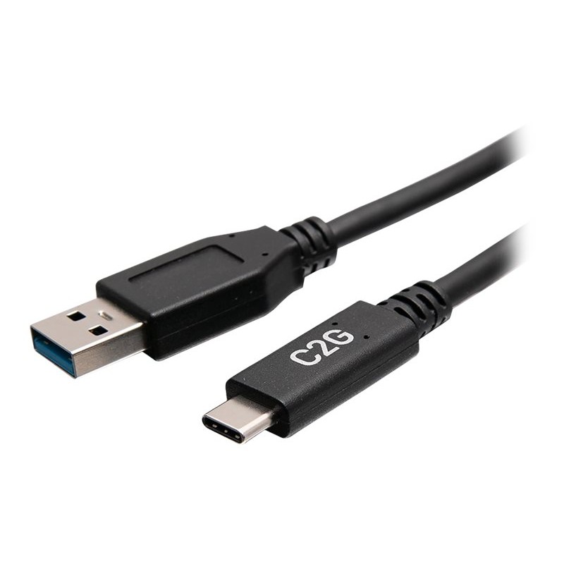 1ft USB 3.0 USB-C TO USB-A M/M BLK