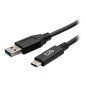 1ft USB 3.0 USB-C TO USB-A M/M BLK