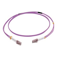 Cbl/2m LC/LC OM4 LSZH Fibre Patch-Violet