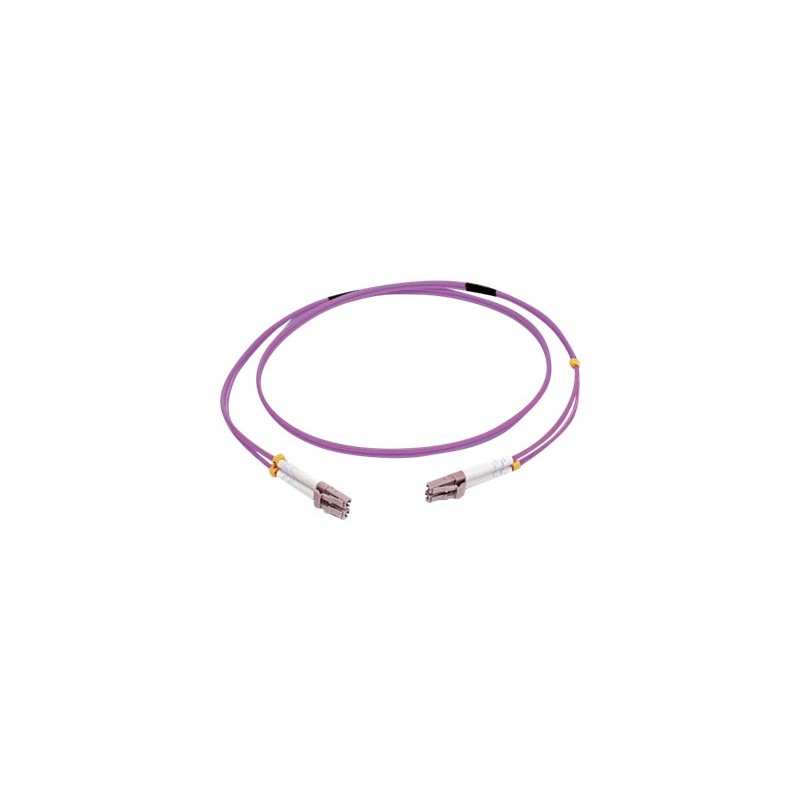 Cbl/2m LC/LC OM4 LSZH Fibre Patch-Violet